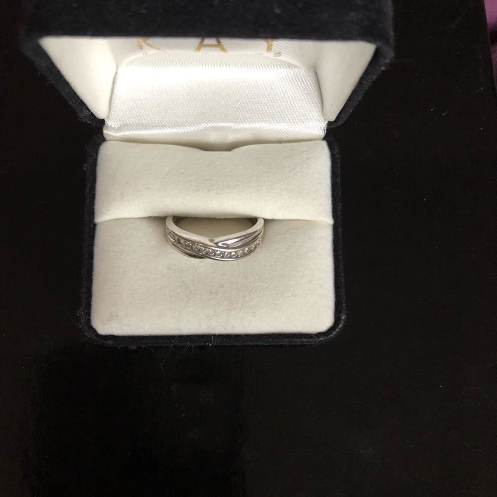 Real diamond and silver promise ring!